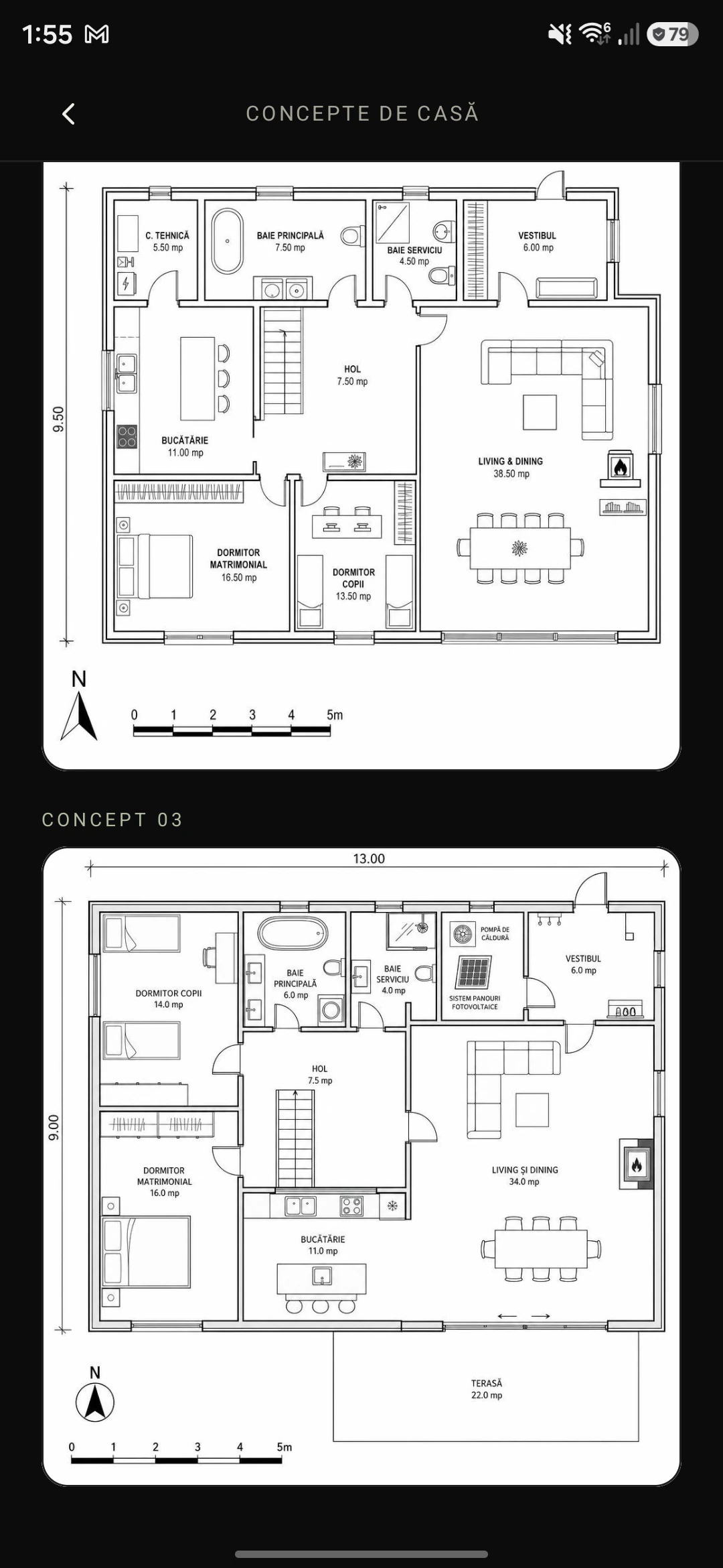 House plans generated from the client’s answers
